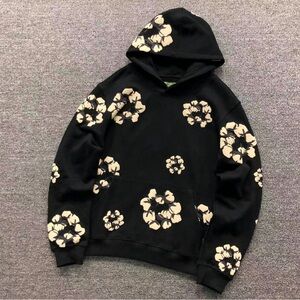 Floral Black Hoodie